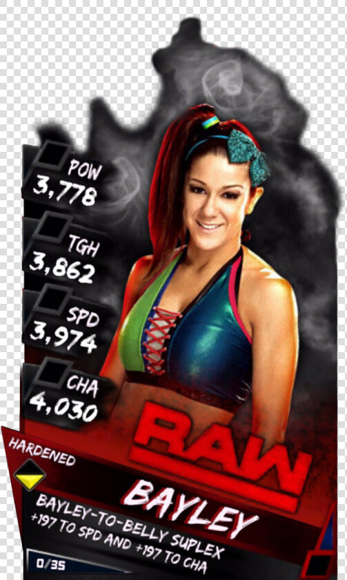 Supercard Bayley S3 Hardened Raw   Wwe Supercard Hardened Cards  HD Png DownloadTransparent PNG