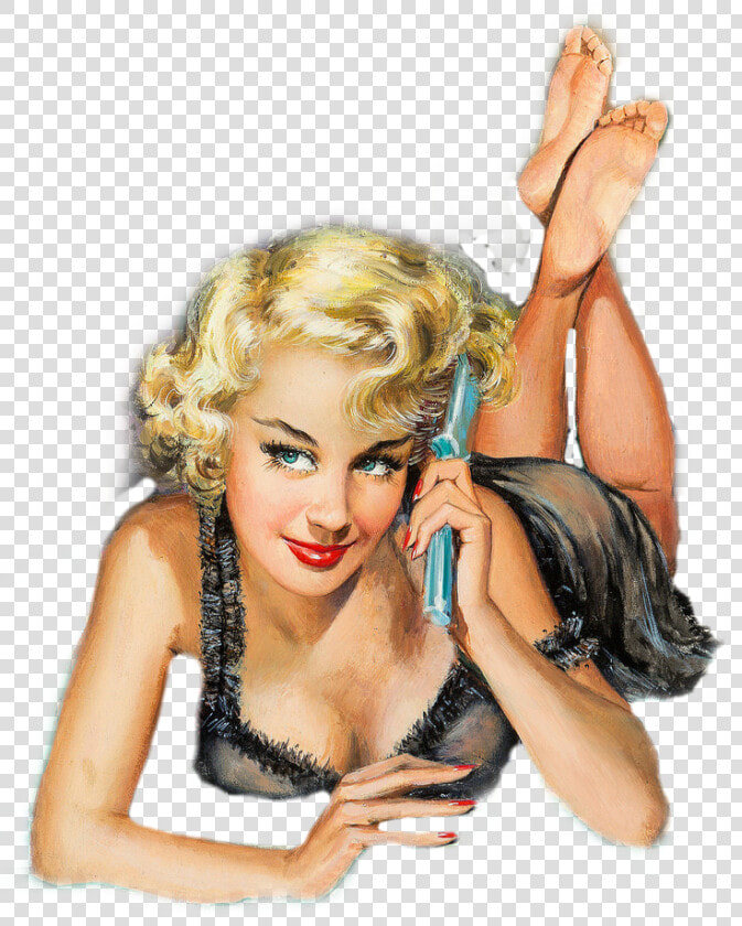  vintage  retro  lady  woman  pinup  blonde   Pinup Blonde  HD Png DownloadTransparent PNG