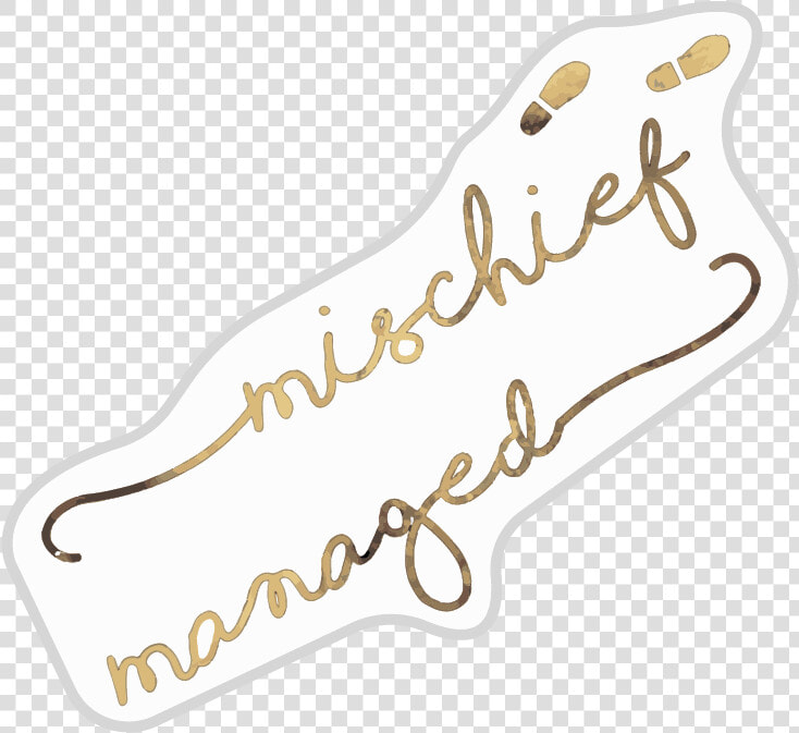 Mischief Managed Sticker Harry Potter   Mischief Managed Sticker  HD Png DownloadTransparent PNG