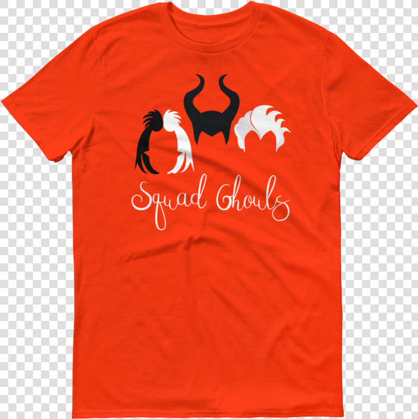 Ghouls Mockup Flat front Orange   T shirt  HD Png DownloadTransparent PNG