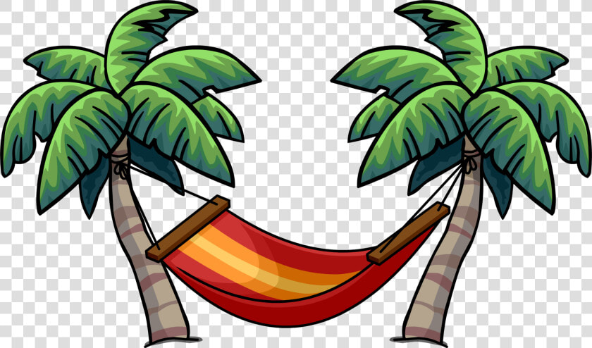 Transparent Palm Tree And Hammock Clipart   Palm Tree Hammock Clipart  HD Png DownloadTransparent PNG