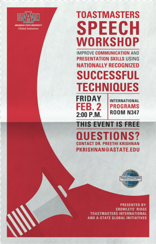 Toastmasters Workshop   Brochure  HD Png DownloadTransparent PNG