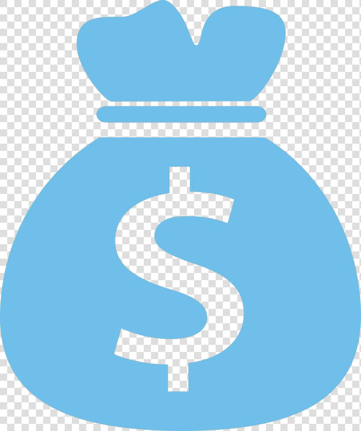 Money Bag Payment Icon   Blue Money Bag Icon  HD Png DownloadTransparent PNG