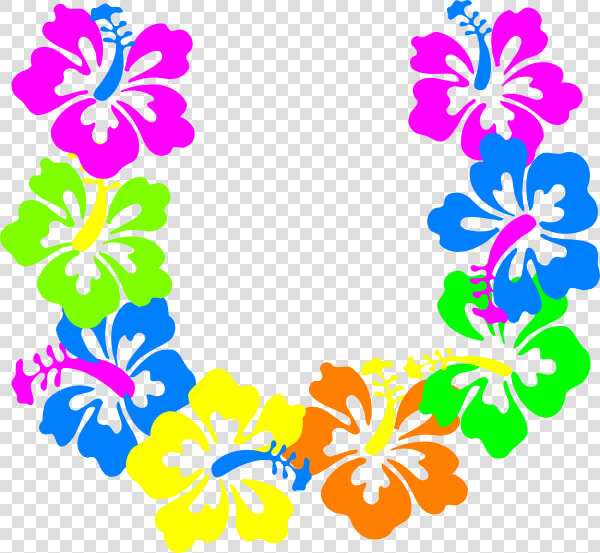 Hibiscus Flowers Svg Clip Arts   Hawaiian Lei Clipart  HD Png DownloadTransparent PNG