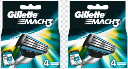 Gillette Mach3 Razor Blades   Gillette Mach 3 Blades  HD Png DownloadTransparent PNG