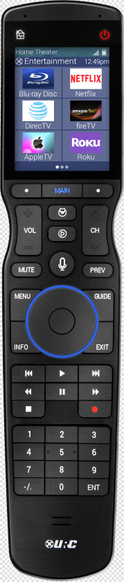 Urc Trc 1480 Residential Application Ui Large   Remote Control With Voice Control Trc 1480  HD Png DownloadTransparent PNG