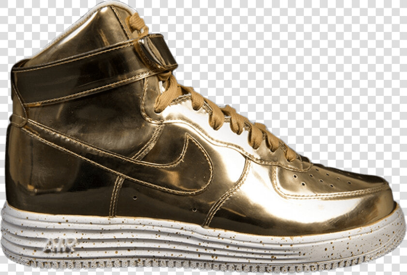 Lunar Force 1 Hi Sp Liquid Gold   Sneakers  HD Png DownloadTransparent PNG