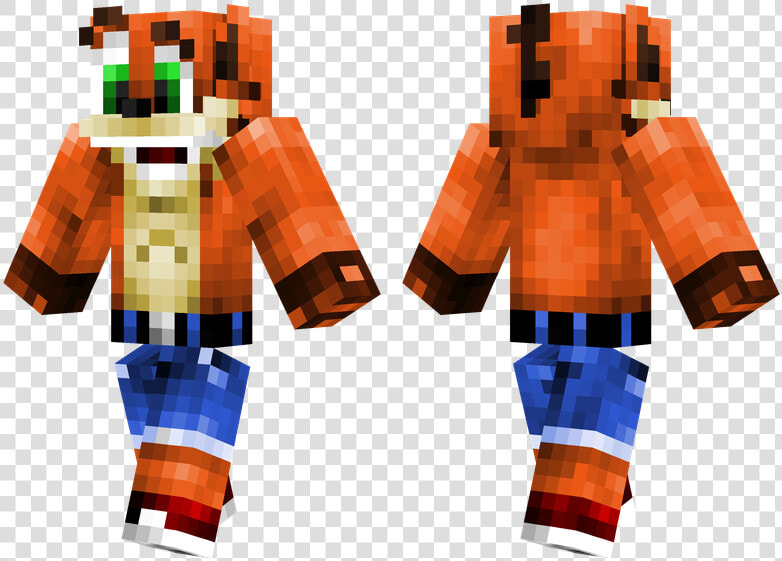 Crash Bandicoot Mcpe Skin  HD Png DownloadTransparent PNG