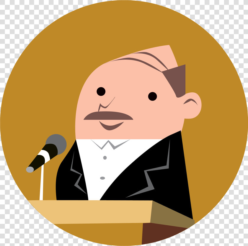 Man Giving Speech   Man Giving Speech Cartoon  HD Png DownloadTransparent PNG