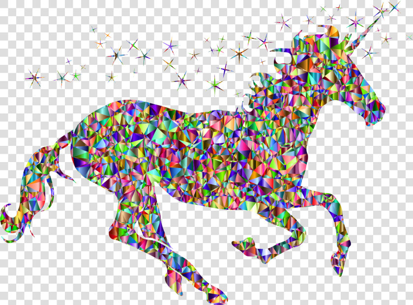 Vivid Chromatic Magical Unicorn Clip Arts   Unicorn Clipart  HD Png DownloadTransparent PNG