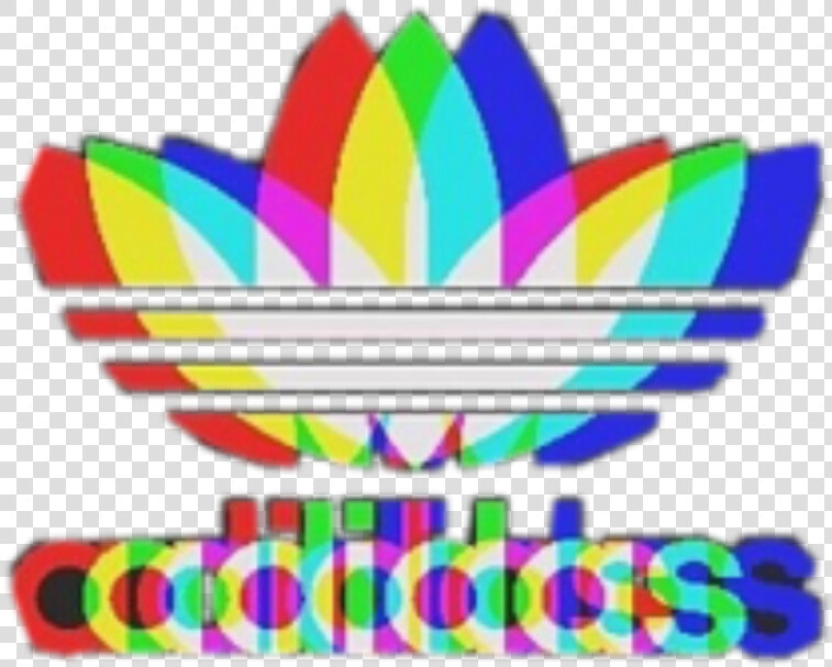  adidas  glitch  brand   Adidas Neon Logo Png  Transparent PngTransparent PNG