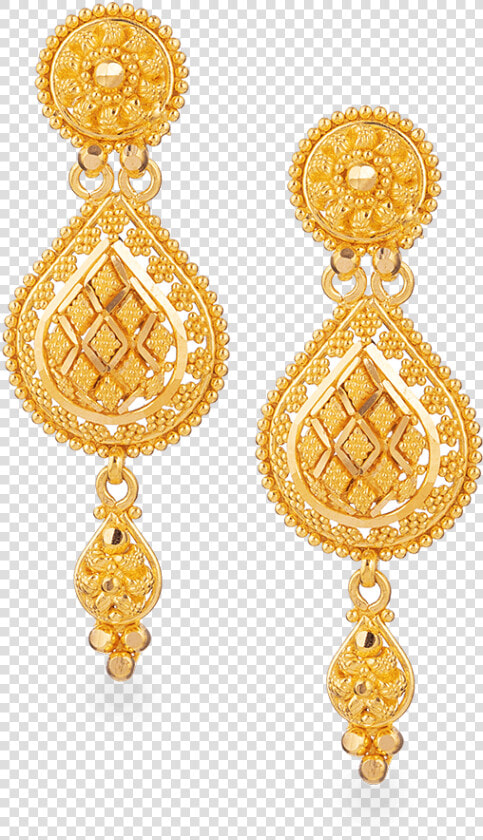 22ct Gold Bridal Earring In Fine Filigree Design   Gold Wedding Earrings Design  HD Png DownloadTransparent PNG