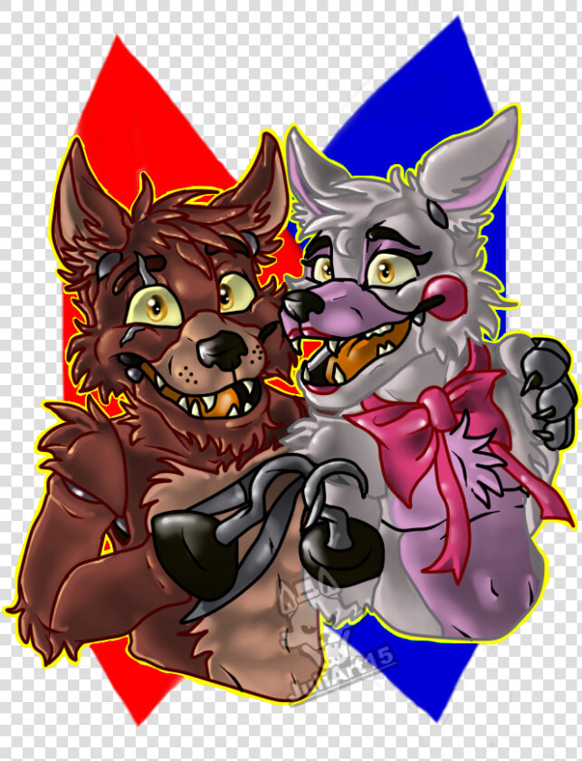 Foxy And Mangle   Rockstar Foxy And Mangle  HD Png DownloadTransparent PNG