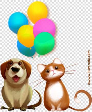 Perro Y Gato De Cumpleaños  HD Png DownloadTransparent PNG