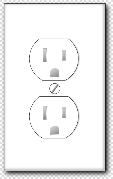 Area black And White ac Power Plugs And Socket Outlets   Power Socket Clipart  HD Png DownloadTransparent PNG