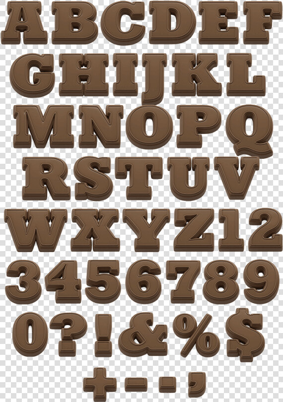 Chocolate Present Sweet Font   Alphabet Chocolate Font  HD Png DownloadTransparent PNG