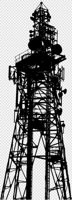 Communications Tower Silhouette   Communication Tower Vector Png  Transparent PngTransparent PNG