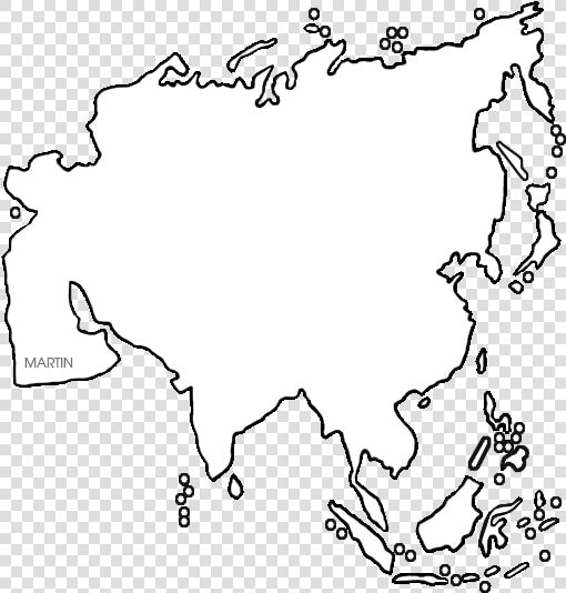 Asia Map   Asia Physical Map Outline  HD Png DownloadTransparent PNG