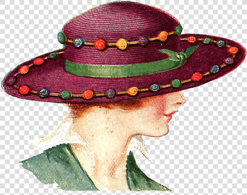 Ladies Fancy Hats Clipart   Png Ladies In Hats  Transparent PngTransparent PNG