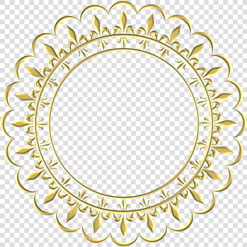 Gold Frame Round   Golden Round Frame Png  Transparent PngTransparent PNG