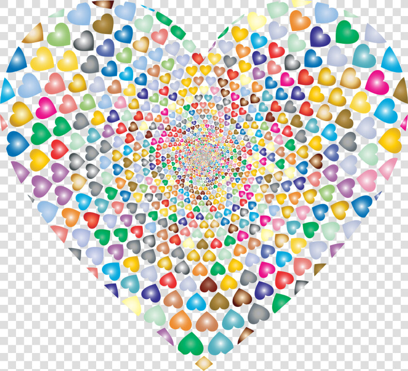 Prismatic Hearts Vortex Heart 3 Clip Arts   Weave Clipart  HD Png DownloadTransparent PNG