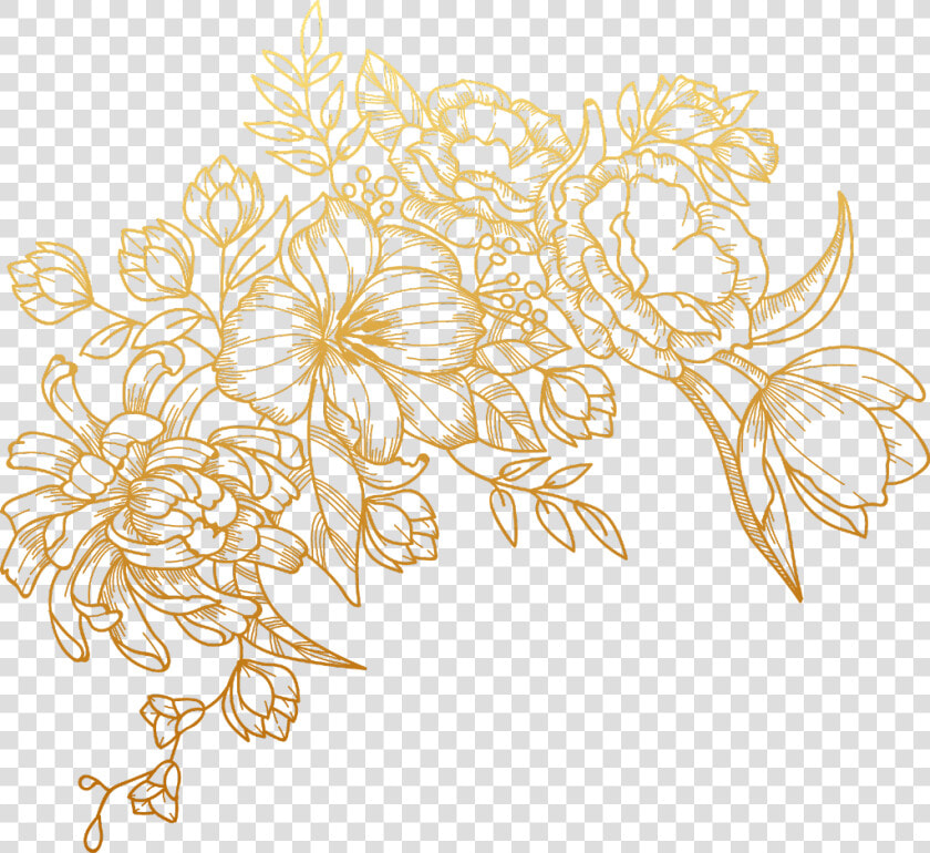  flowerstickers  flower  florals  flowers  png  goldflower   Gold Flower Png  Transparent PngTransparent PNG