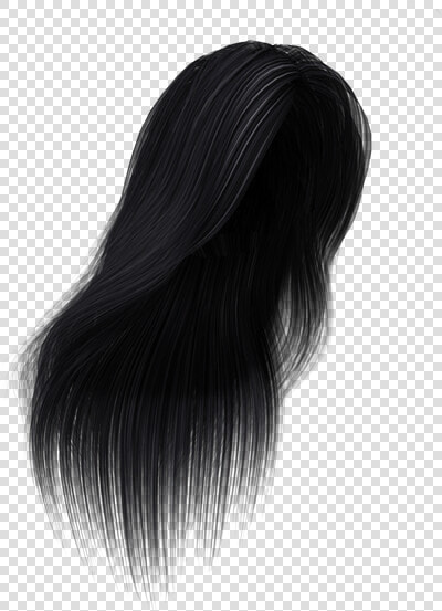 Black Hair Hair Coloring Long Hair Wig   Lace Wig  HD Png DownloadTransparent PNG