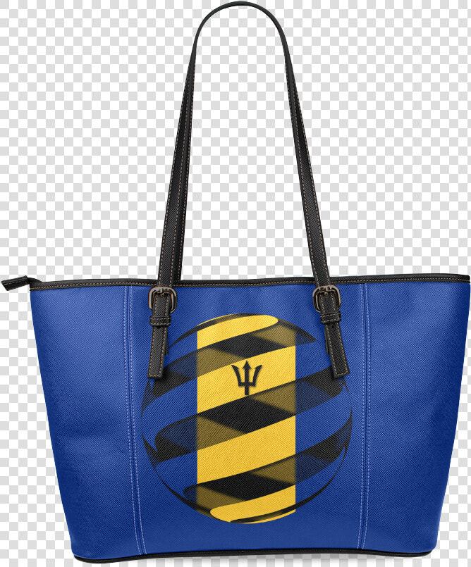 The Flag Of Barbados Leather Tote Bag large   Haunted Mansion 50th Anniversary Purse  HD Png DownloadTransparent PNG