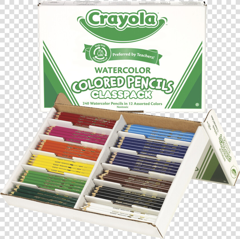 Crayola Non toxic Watercolor Colored Pencil Classpack   Crayola Watercolor Pencils Classpack  HD Png DownloadTransparent PNG