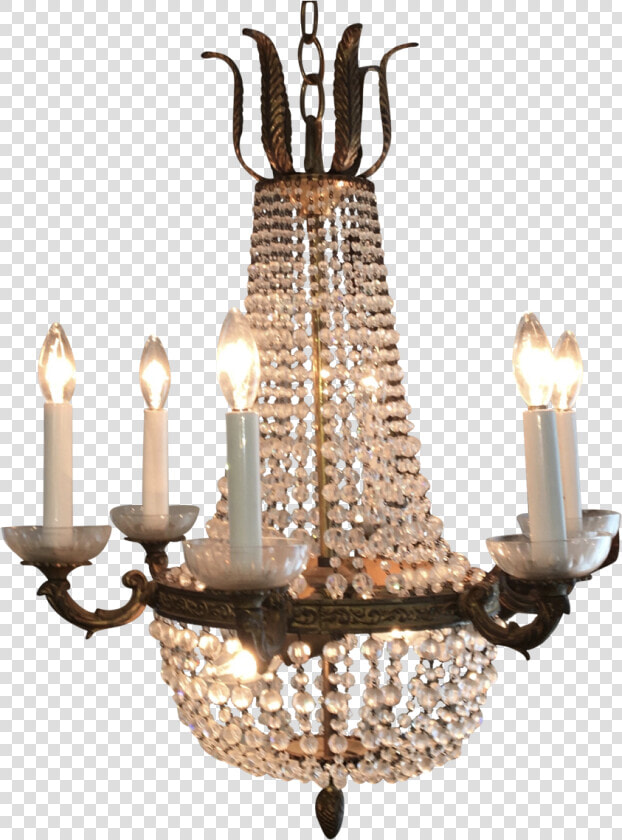 Pair Of Louis Xvi Style French Crystal And Bronze Chandeliers   Chandelier  HD Png DownloadTransparent PNG