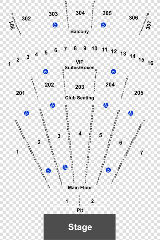 Seat Number Comerica Theater Seating  HD Png DownloadTransparent PNG