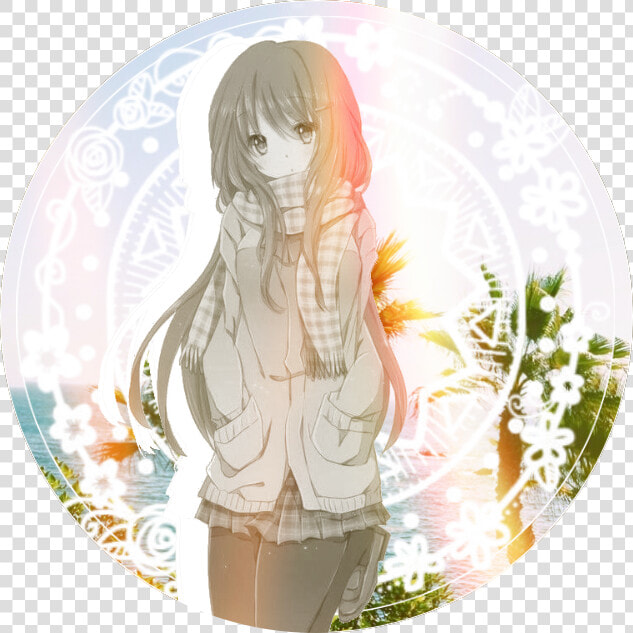  icon  pfp  profile  profilepic  profilepicture  anime   Anime Girl With Light Brown Hair  HD Png DownloadTransparent PNG