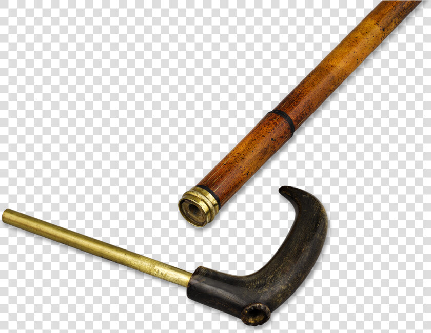 Horn handled Prohibition Flask Cane   Otis King  39 s Pocket Calculator Scale Walking Stick  HD Png DownloadTransparent PNG