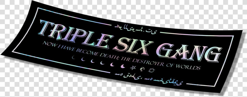 Image Of 666 Gang   Triple Six Gang Sticker  HD Png DownloadTransparent PNG