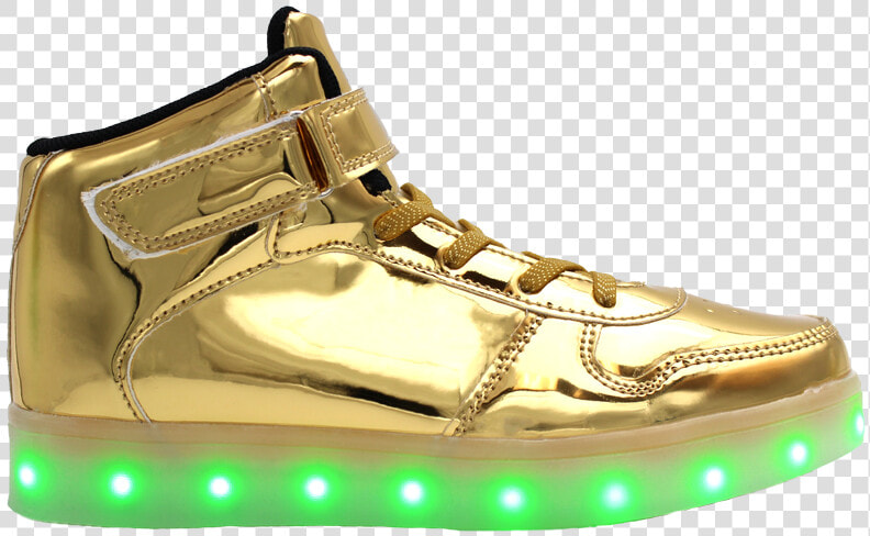 Galaxy Led Shoes Light Up Usb Charging High Top Strap   Gold High Top Shoes  HD Png DownloadTransparent PNG