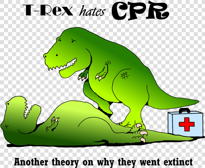 T rex Hates Another Theory On Why They Went Extinct   T Rex Hates Cpr  HD Png DownloadTransparent PNG