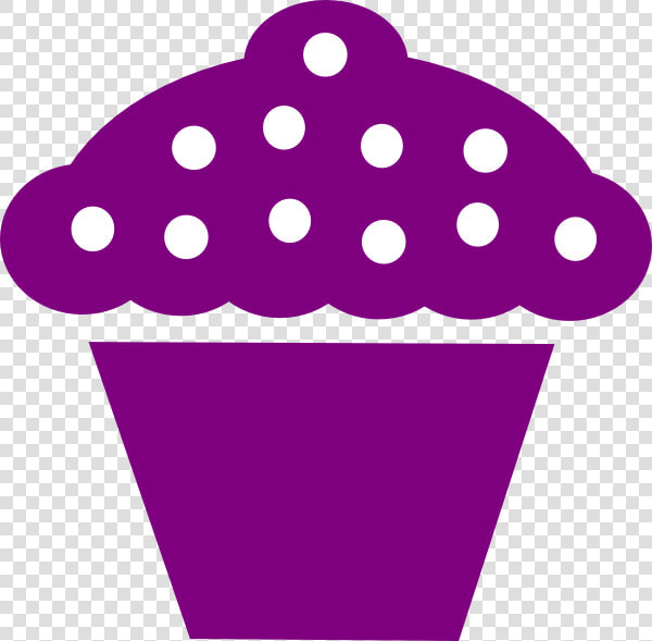 Purple Cupcake Clip Art   Pink Cupcake Clipart  HD Png DownloadTransparent PNG