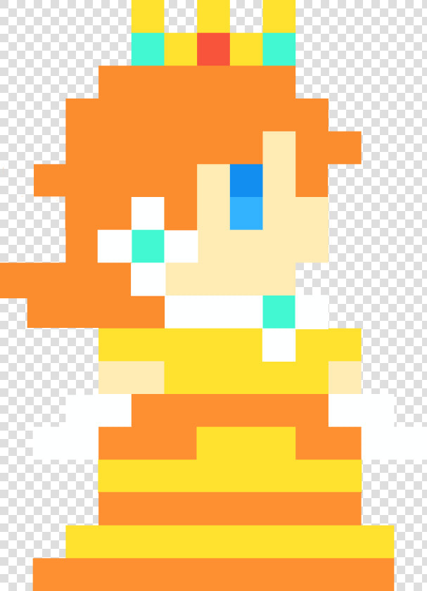 Princess Daisy Super Mario Maker   Png Download   Super Mario Maker 8 Bit Peach  Transparent PngTransparent PNG