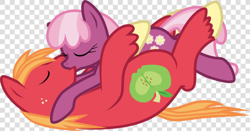 Cheerilee  Cheerimac  Earth Pony  Kissing  Male  Pony    Mlp Big Macintosh X Cheerilee  HD Png DownloadTransparent PNG