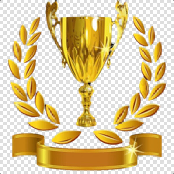 Golden Cup Png Trophy With Golden Leaves Icon   Award Ceremony Trophy Png  Transparent PngTransparent PNG