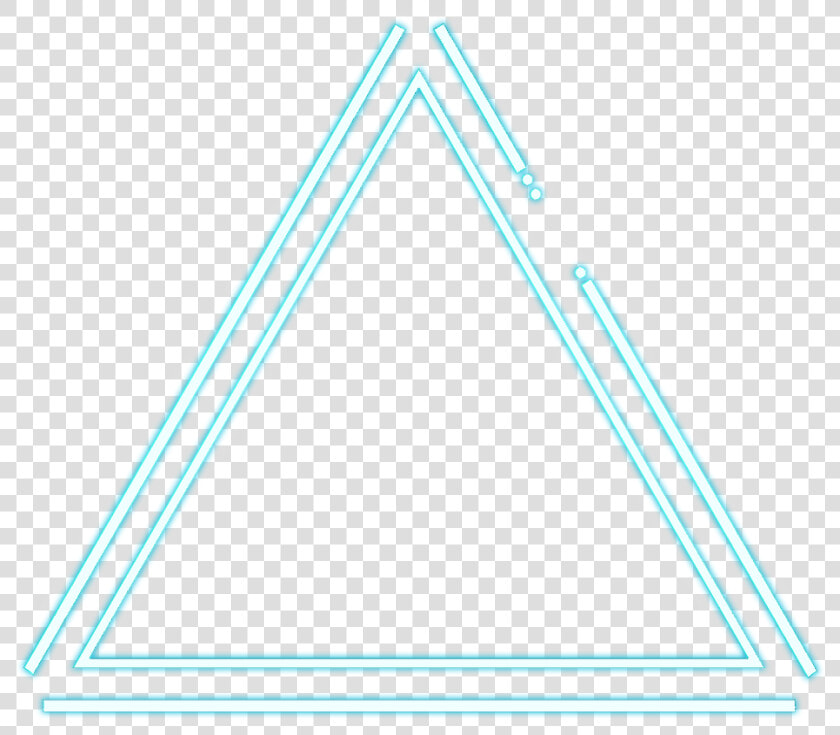  neon  glow  effect  neoneffect  border  triangleart   Triangle  HD Png DownloadTransparent PNG