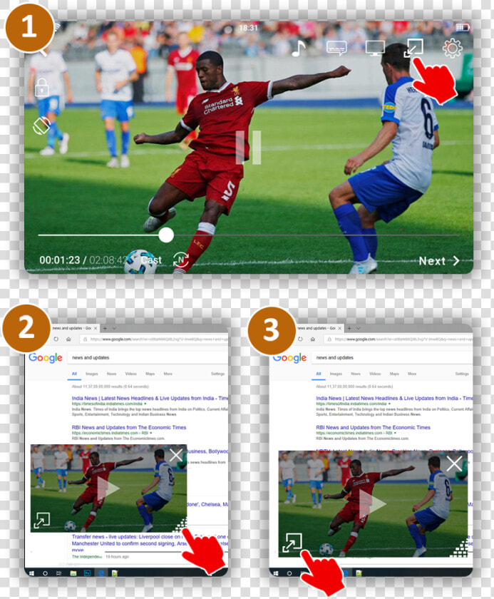 Mini Player Floating Window Video Player   Football  HD Png DownloadTransparent PNG