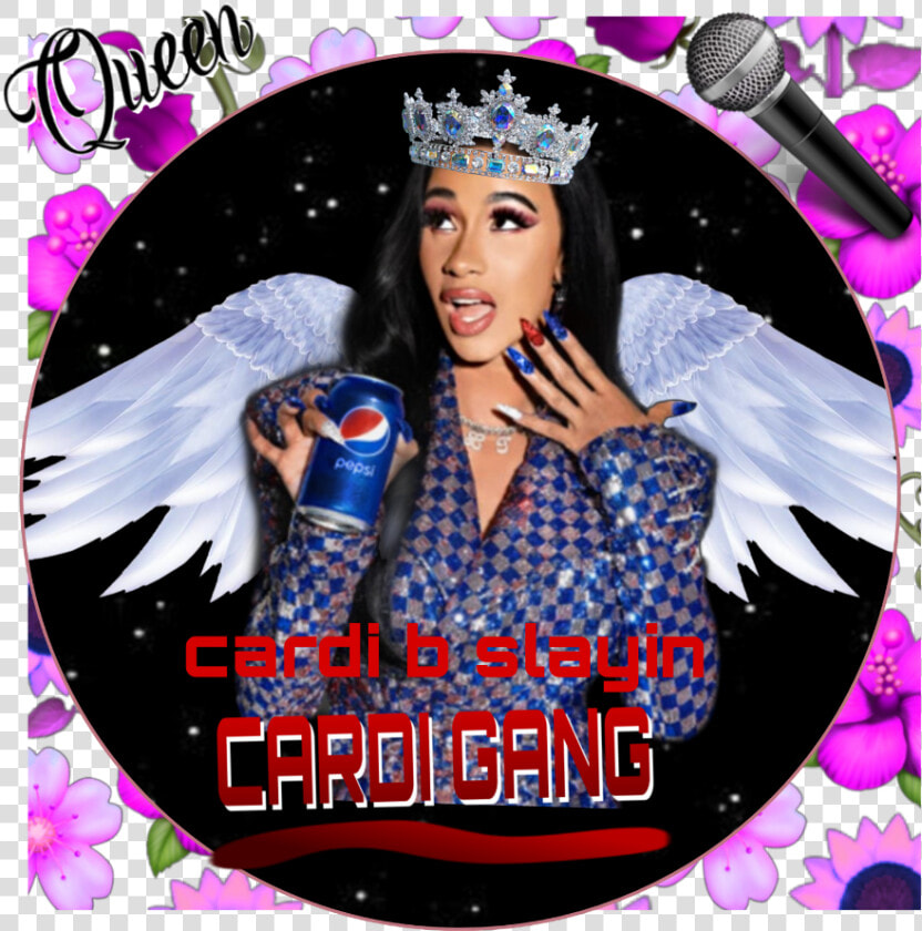 Cardi B Slayin All Day Every Day💞💞   Poster  HD Png DownloadTransparent PNG