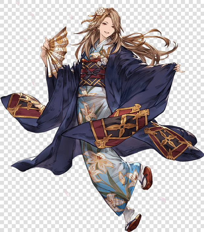 Anime аниме io  minaba Hideo anime Art    Granblue Fantasy Kimono  HD Png DownloadTransparent PNG