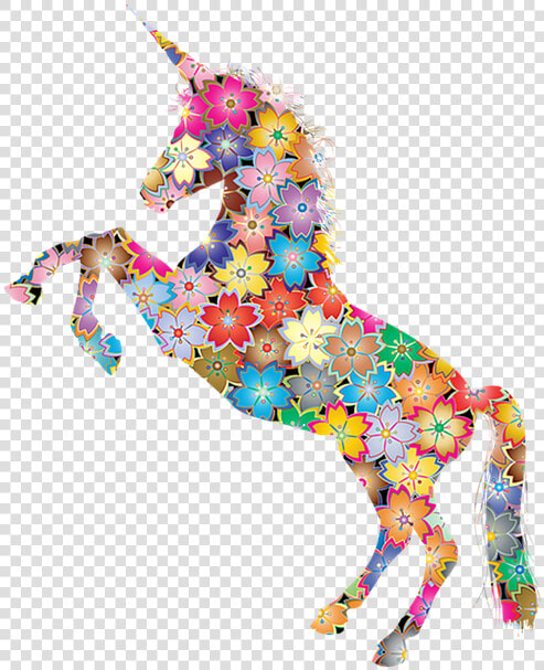 Unicorn Horse Flower Free Photo   White Unicorn Silhouette  HD Png DownloadTransparent PNG