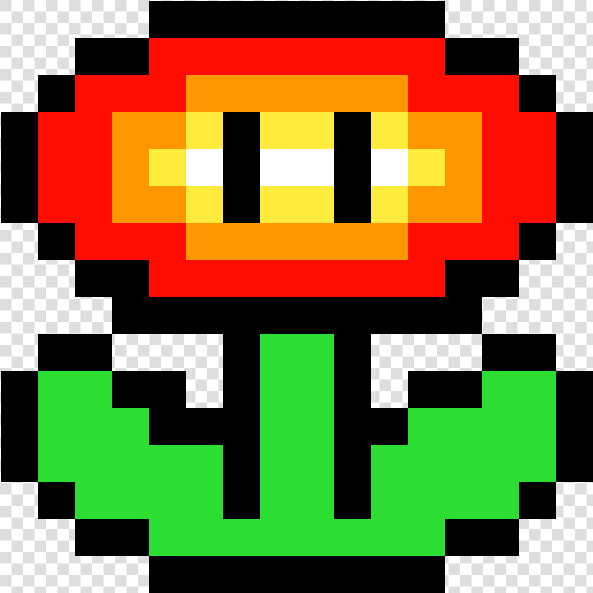 Super Mario Fire Flower   Flower Minecraft Pixel Art  HD Png DownloadTransparent PNG