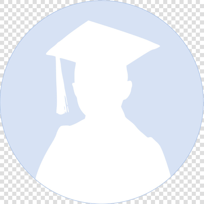 Graduation Boy Profile Circle Silhouette   Circle  HD Png DownloadTransparent PNG