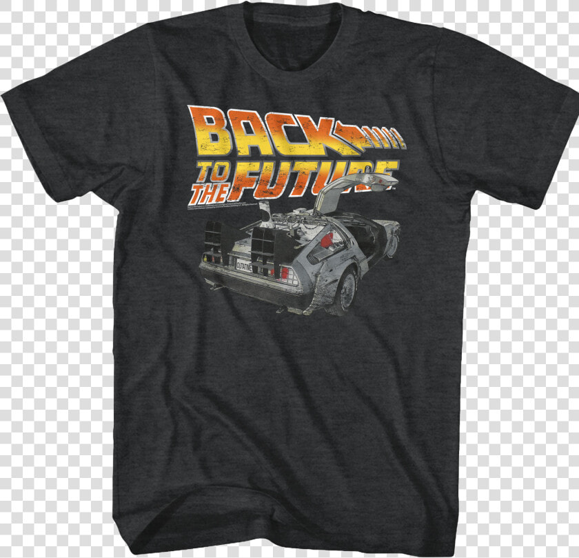 Distressed Delorean Back To The Future T shirt   Not My Gumdrop Buttons Shirt  HD Png DownloadTransparent PNG