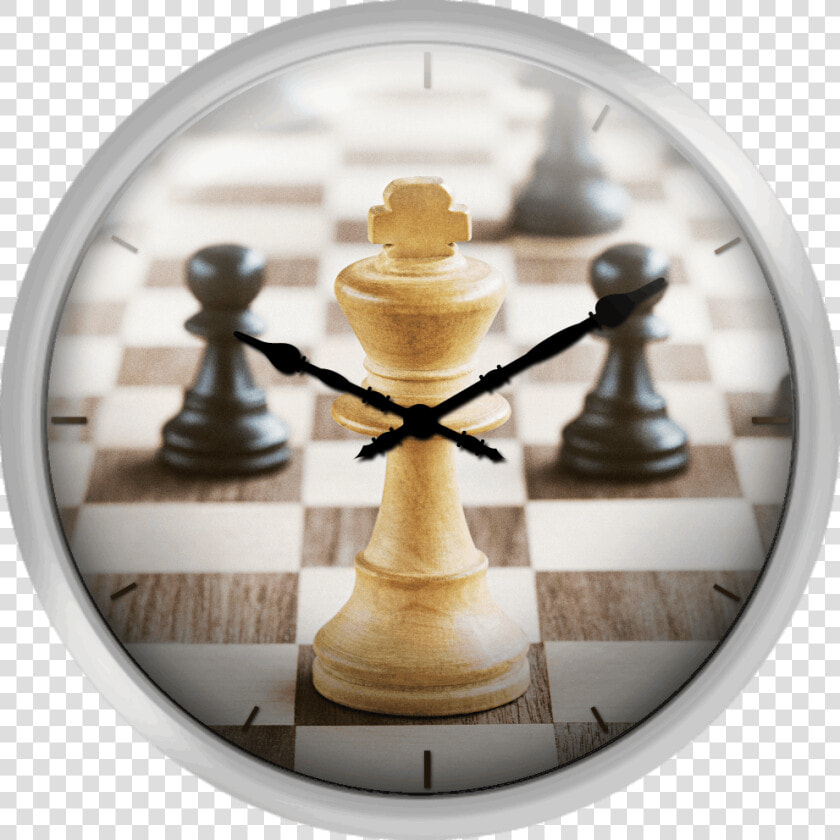 Chess Board White King Alone Amongst Black Pieces   Chess  HD Png DownloadTransparent PNG