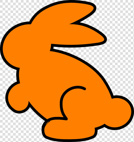 Bunny Clip Art At Clker Com Vector   Orange Bunny Clipart  HD Png DownloadTransparent PNG